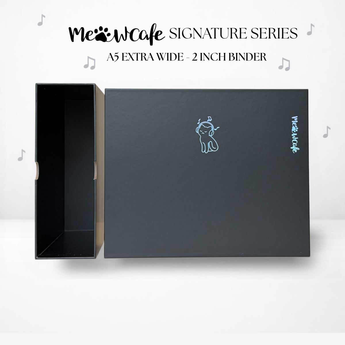 [PRE-ORDER][Signature Series] - [A5 Extra Wide] - [2 inch] - Magnetic Closure Binder + Dustproof SlipCase - Melody