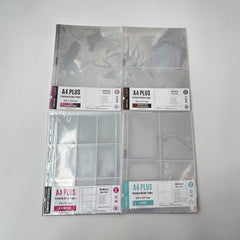 (New Valued Set) K-KEEP [A4 PLUS] - Beginner Friendly Variety Pack of 40 Pages - 11 Holes Premium Binder Pages, 100 Micron Thick, High Definition W-31