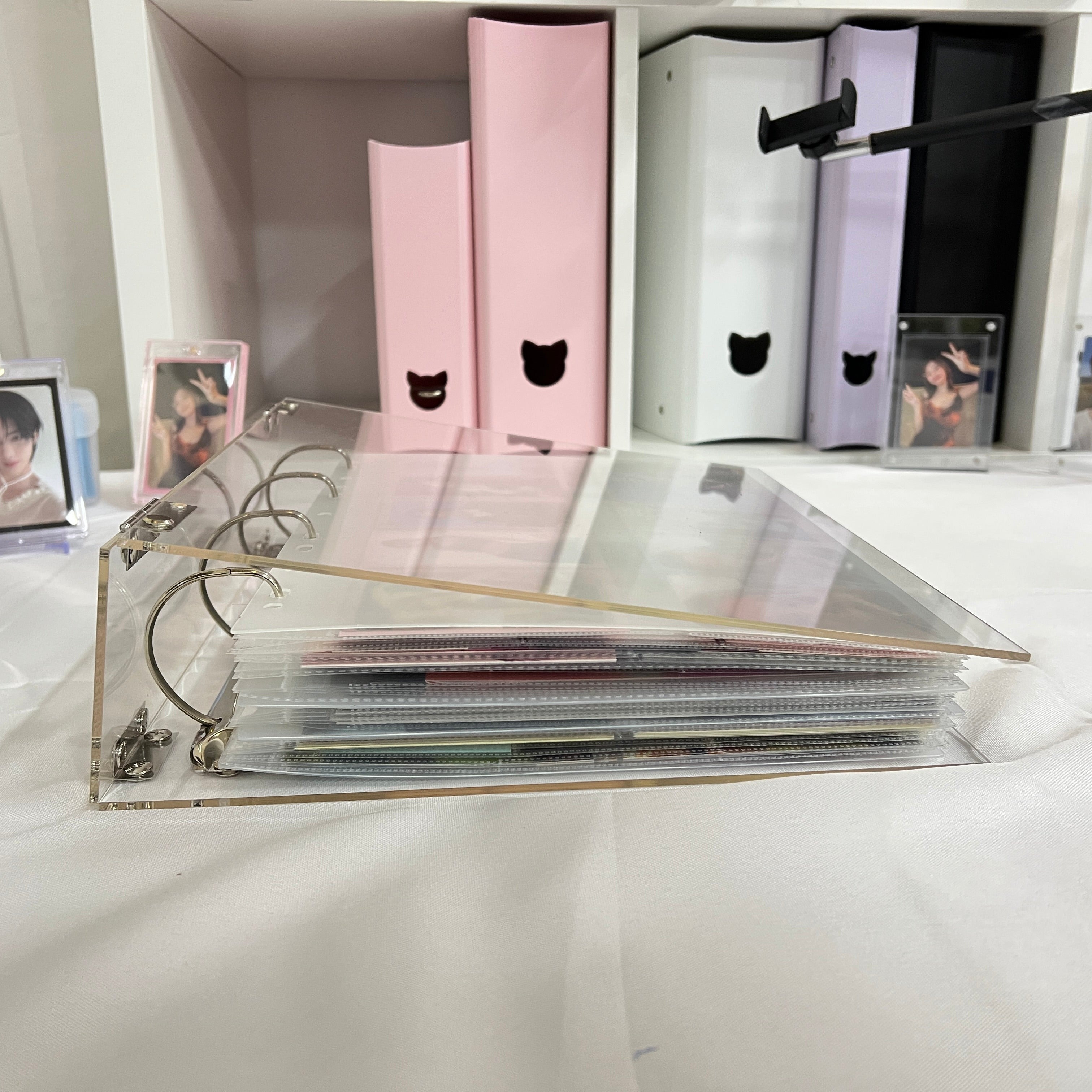 K-KEEP [A4 Plus] - [2 inch]  - Acrylic Binder Aesthetic Hardcover Binder D-Ring | Large Capacity Kpop Photocard Binder (Self-Assembly Required)