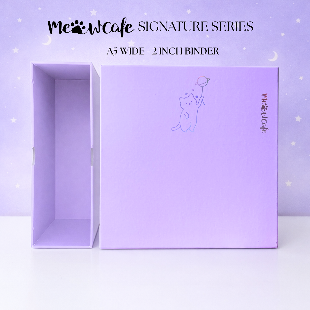 [PRE-ORDER] [Signature Series] - [A5 Wide] - [2 inch] - Magnetic Closure Binder + Dustproof SlipCase - Cosmos