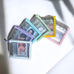 K-KEEP [A8 Wide] - [1 inch]  - Mini Zipper Frosted Binder + Page Set (Binder+Backboard+20 Pages)