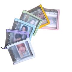 K-KEEP [A8 Wide] - [1 inch]  - Mini Zipper Frosted Binder + Page Set (Binder+Backboard+20 Pages)
