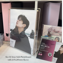 K-KEEP Acrylic Display Frame - [DIY Friendly Customizable Frame] Maximal Fit 1 Signed Postcard + 2 Photocard