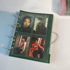 K-KEEP [A4 Slim] - Custom Inclusion Page - 4 Pocket (Kit Photocard Size) (96 x 142mm)- Premium Single-Sided Top-loading Pages (Pack of 10)(C-03)