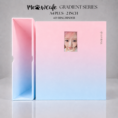 [PRE ORDER] [Gradient Series] - [A4 Plus] - [2 inch] - Magnetic Closure Binder + Dustproof SlipCase (View Version) - Cotton Candy