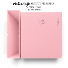 [PRE ORDER] [Signature Series] - [A4 Plus] - [2 inch] - Magnetic Closure Binder + Dustproof SlipCase - Cupid (Sakura Pink)