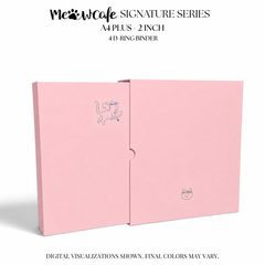 [PRE ORDER] [Signature Series] - [A4 Plus] - [2 inch] - Magnetic Closure Binder + Dustproof SlipCase - Cupid (Sakura Pink)