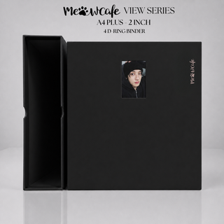 [PRE ORDER] [View Series] - [A4 Plus] - [2 inch] - Magnetic Closure Binder + Dustproof SlipCase - Minimal Black