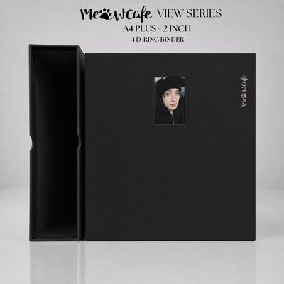 [PRE ORDER] [View Series] - [A4 Plus] - [2 inch] - Magnetic Closure Binder + Dustproof SlipCase - Minimal Black