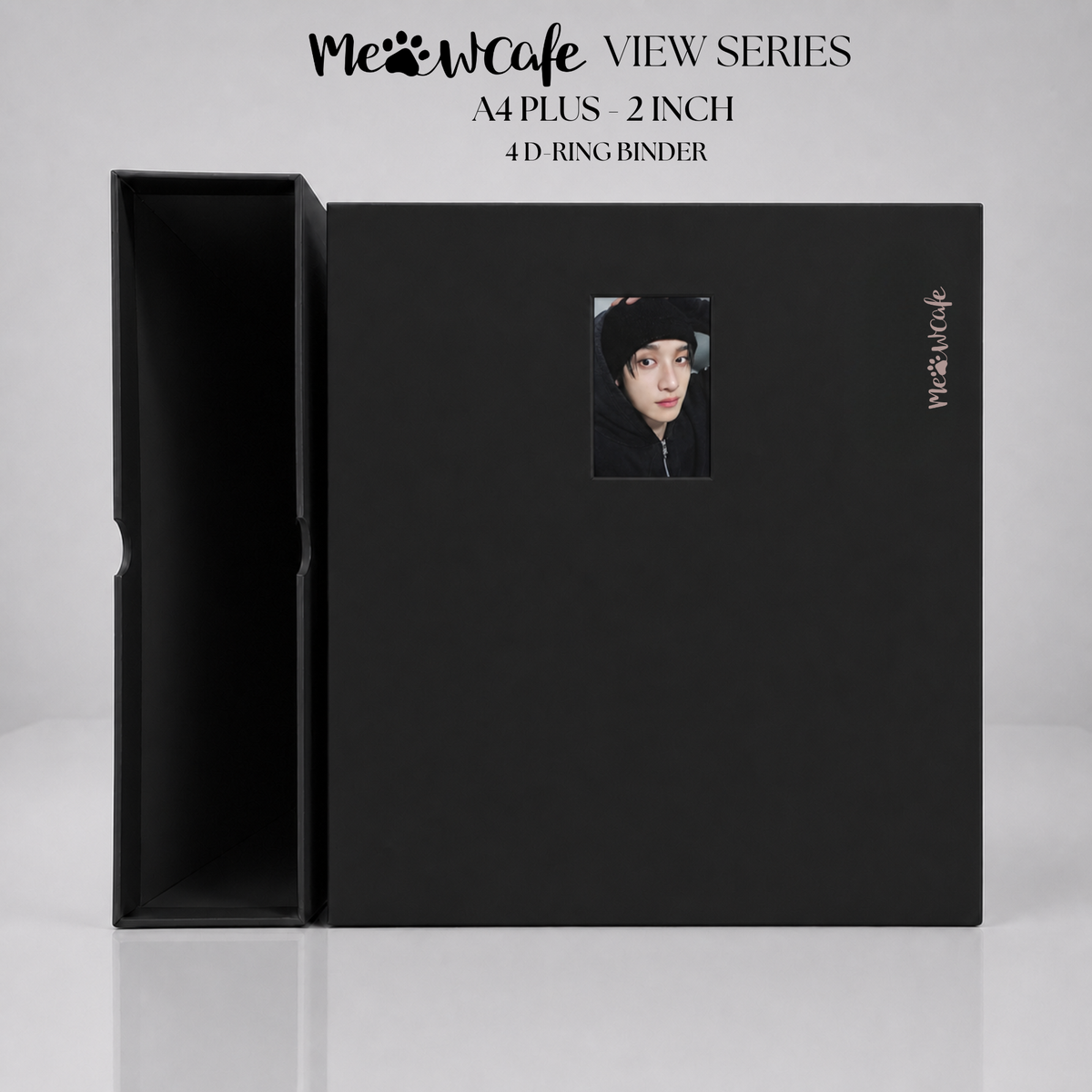 [PRE ORDER] [View Series] - [A4 Plus] - [2 inch] - Magnetic Closure Binder + Dustproof SlipCase - Minimal Black