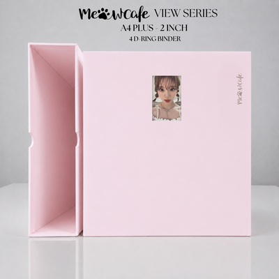 [PRE ORDER] [View Series] - [A4 Plus] - [2 inch] - Magnetic Closure Binder + Dustproof SlipCase - Icy Pink