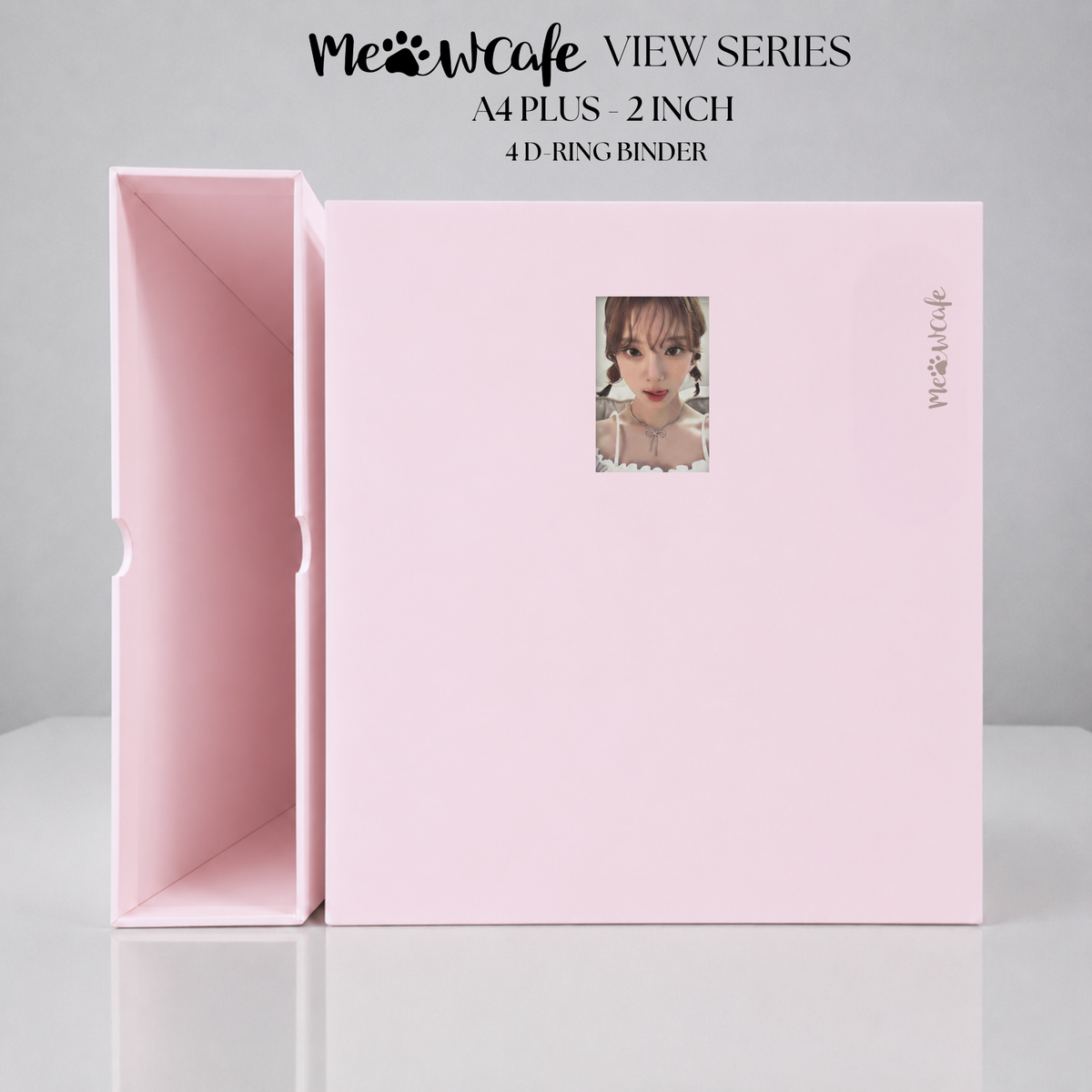 [PRE ORDER] [View Series] - [A4 Plus] - [2 inch] - Magnetic Closure Binder + Dustproof SlipCase - Icy Pink