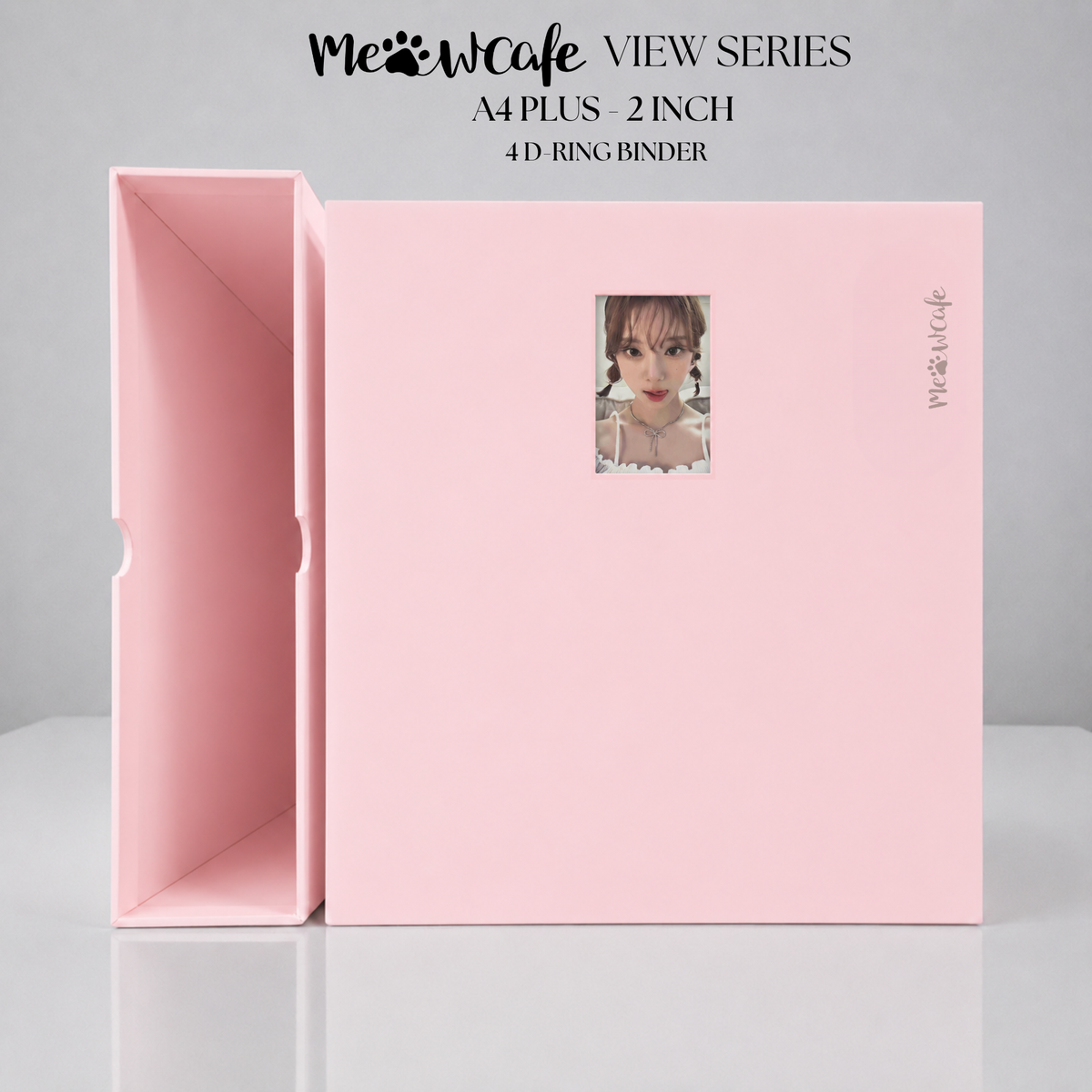 [PRE ORDER] [View Series] - [A4 Plus] - [2 inch] - Magnetic Closure Binder + Dustproof SlipCase - Ballet Pink