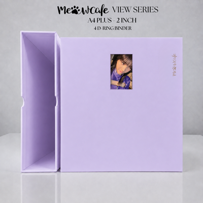 [PRE ORDER] [View Series] - [A4 Plus] - [2 inch] - Magnetic Closure Binder + Dustproof SlipCase - Light Purple