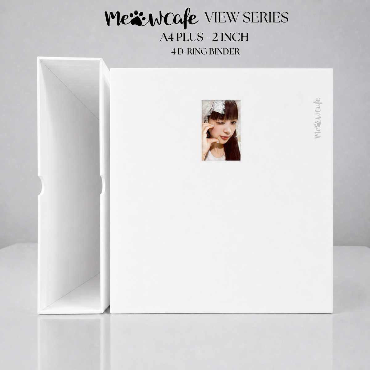 [PRE ORDER] [View Series] - [A4 Plus] - [2 inch] - Magnetic Closure Binder + Dustproof SlipCase - Minimal White