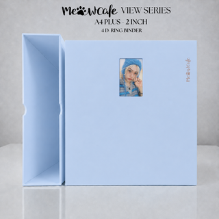 [PRE ORDER] [View Series] - [A4 Plus] - [2 inch] - Magnetic Closure Binder + Dustproof SlipCase - Mist Blue