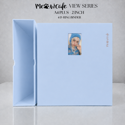 [PRE ORDER] [View Series] - [A4 Plus] - [2 inch] - Magnetic Closure Binder + Dustproof SlipCase - Mist Blue