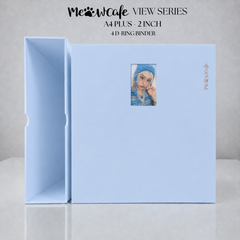 [PRE ORDER] [View Series] - [A4 Plus] - [2 inch] - Magnetic Closure Binder + Dustproof SlipCase - Mist Blue