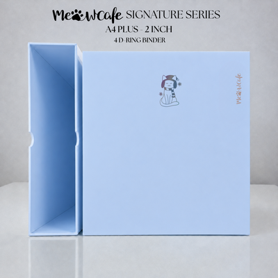 [PRE ORDER] [Signature Series] - [A4 Plus] - [2 inch] - Magnetic Closure Binder + Dustproof SlipCase - Snowflake