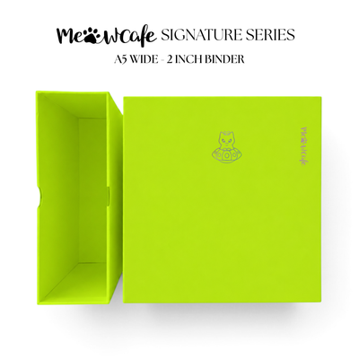 [PRE ORDER][Signature Series] - [A5 Wide] - [2 inch] - Magnetic Closure Binder + Dustproof SlipCase - Alien