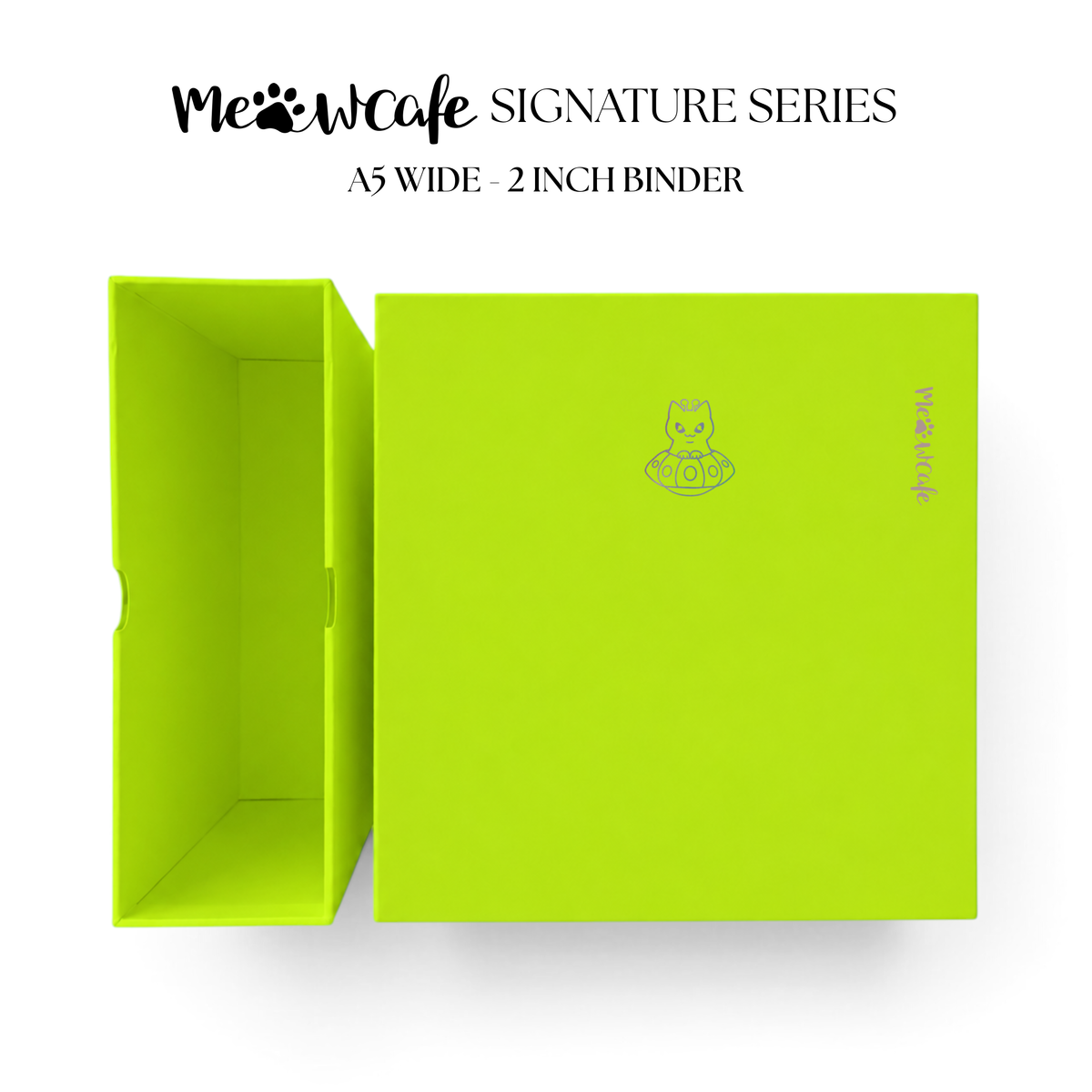 [PRE ORDER][Signature Series] - [A5 Wide] - [2 inch] - Magnetic Closure Binder + Dustproof SlipCase - Alien