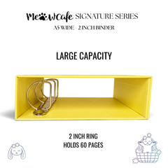 [PRE ORDER][Signature Series] - [A5 Wide] - [2 inch] - Magnetic Closure Binder + Dustproof SlipCase - Sunny Bunny