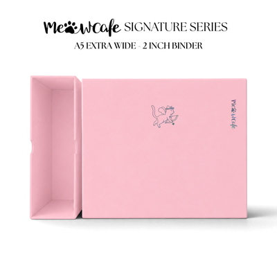 [PRE ORDER][Signature Series] - [A5 Extra Wide] - [2 inch] - Magnetic Closure Binder + Dustproof SlipCase - Cupid