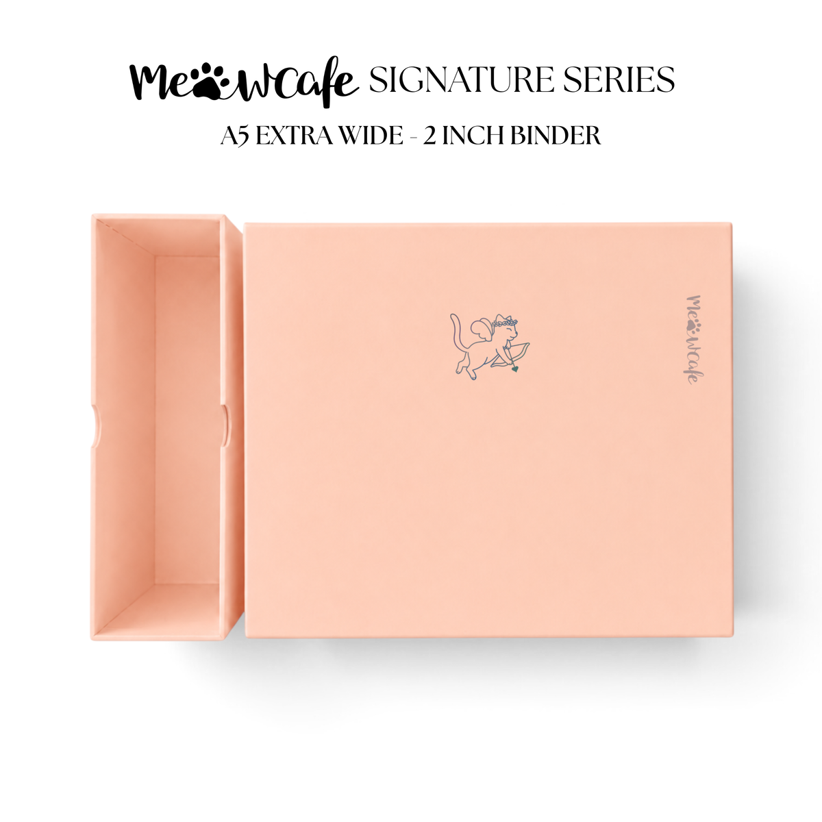 [PRE ORDER][Signature Series] - [A5 Extra Wide] - [2 inch] - Magnetic Closure Binder + Dustproof SlipCase - Cupid