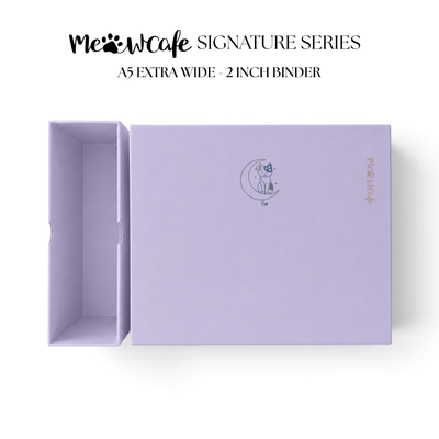 [PRE ORDER][Signature Series] - [A5 Extra Wide] - [2 inch] - Magnetic Closure Binder + Dustproof SlipCase - Luna