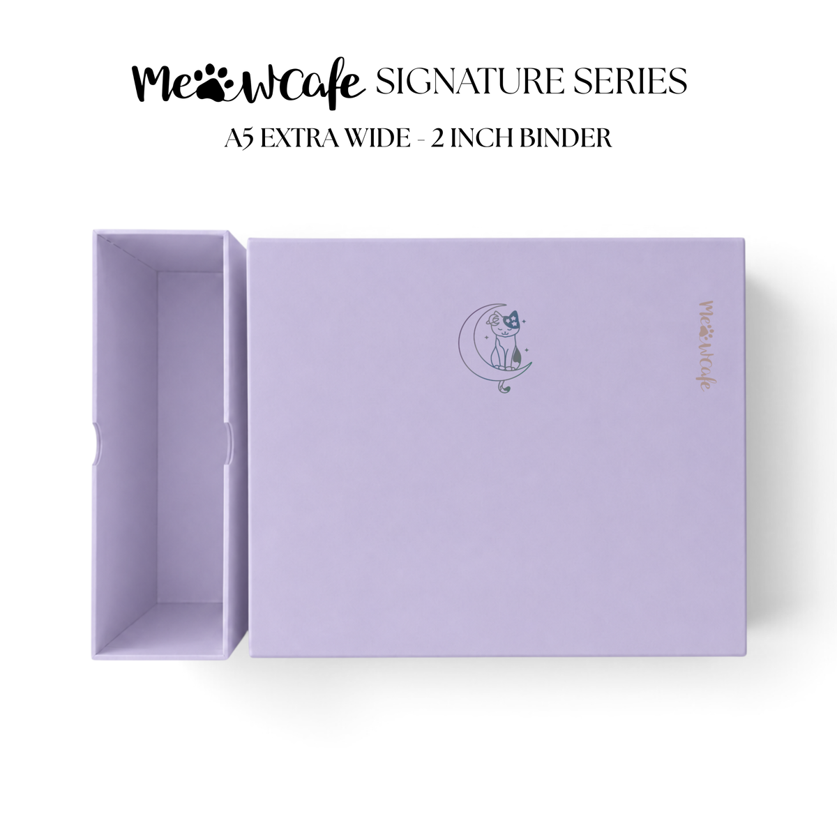 [PRE ORDER][Signature Series] - [A5 Extra Wide] - [2 inch] - Magnetic Closure Binder + Dustproof SlipCase - Luna