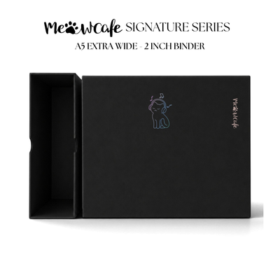 [PRE ORDER][Signature Series] - [A5 Extra Wide] - [2 inch] - Magnetic Closure Binder + Dustproof SlipCase - Melody