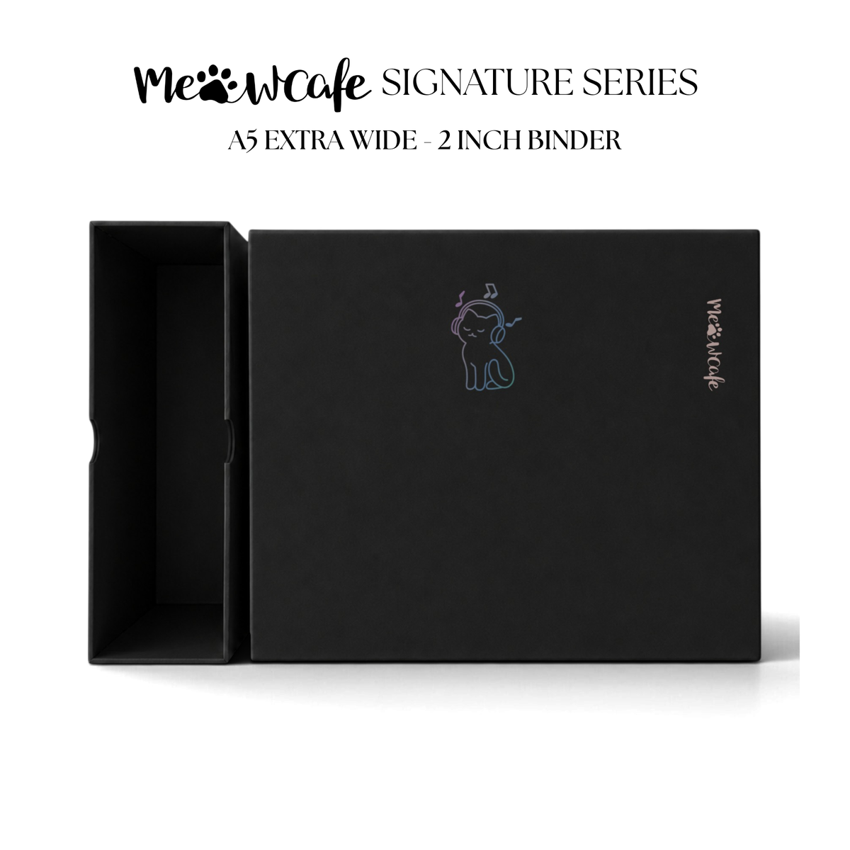 [PRE ORDER][Signature Series] - [A5 Extra Wide] - [2 inch] - Magnetic Closure Binder + Dustproof SlipCase - Melody