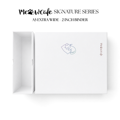 [PRE ORDER][Signature Series] - [A5 Extra Wide] - [2 inch] - Magnetic Closure Binder + Dustproof SlipCase - Snooze