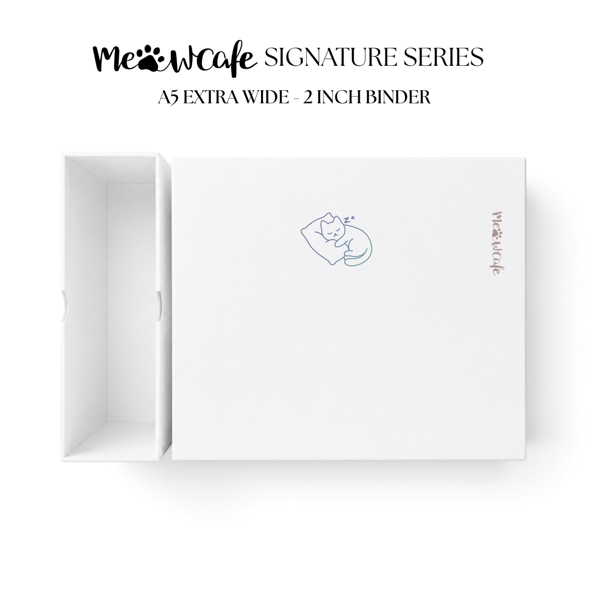 [PRE ORDER][Signature Series] - [A5 Extra Wide] - [2 inch] - Magnetic Closure Binder + Dustproof SlipCase - Snooze