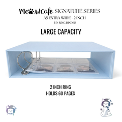 [PRE ORDER][Signature Series] - [A5 Extra Wide] - [2 inch] - Magnetic Closure Binder + Dustproof SlipCase - Snowflake