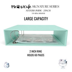 [PRE ORDER][Signature Series] - [A5 Extra Wide] - [2 inch] - Magnetic Closure Binder + Dustproof SlipCase - Sundae