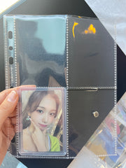 [B Grade with Water Spots] K-KEEP [A5 Standard] 4 Pockets 68x93mm- [For 66x91mm Sleeve and Photocard Size Toploader] -7 Holes Premium Binder Pages, 100 Micron Thick, High Definition (Pack of 25) - S2-02