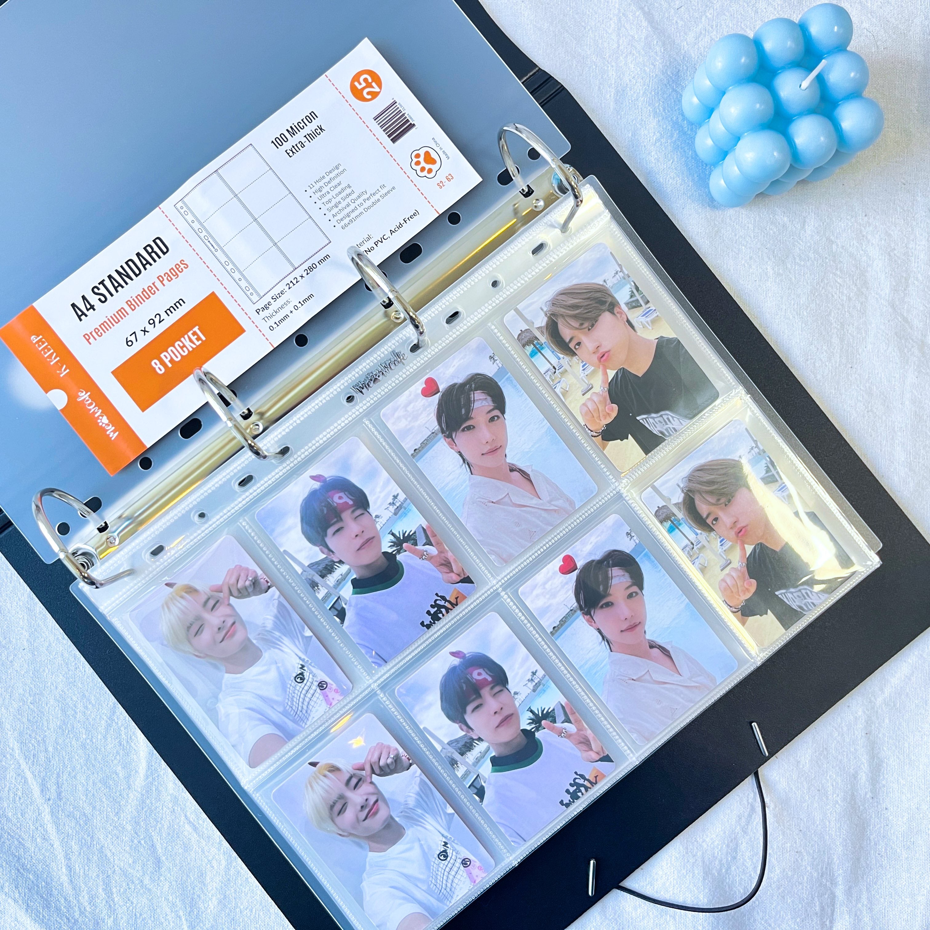TUTORIAL: How to make your own photocard sleeves/sheets/binder pages (Moki)  