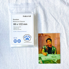 [88x122MM] Meowcafe Premium CPP Card Sleeve for Kihno Kit Album Photocard | Kpop Photocard Sleeve