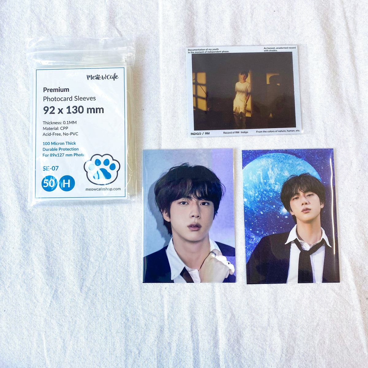 [92x130MM] Meowcafe Premium CPP Card Sleeve for Kihno Kit Album Photocard | Kpop Photocard Sleeve
