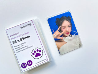 [58x89 MM] Meowcafe Premium CPP Card Sleeve for Kpop Photocards Perfect Fit