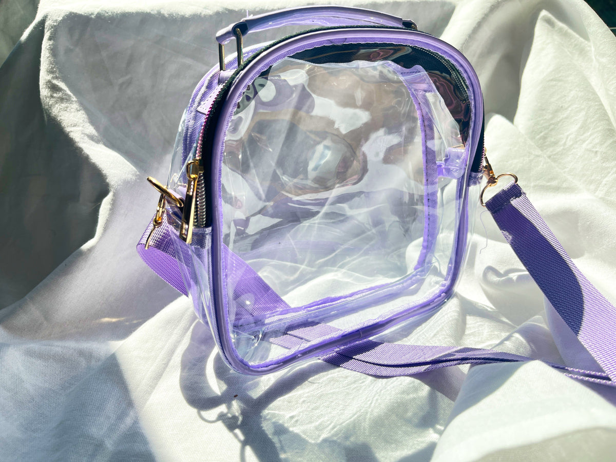 [50% OFF Clearance] Aesthetic Clear Kpop Concert Bag | Stadium Approved Crossbody Shoulder Bag with Adjustable Strap Silver Black Game Day Kpop Merch Gifts Stan