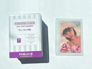Meowcafe [3x4 inch] Premium Clear Toploader Standard Toploader Inner Size 69x97MM (Pack of 20)