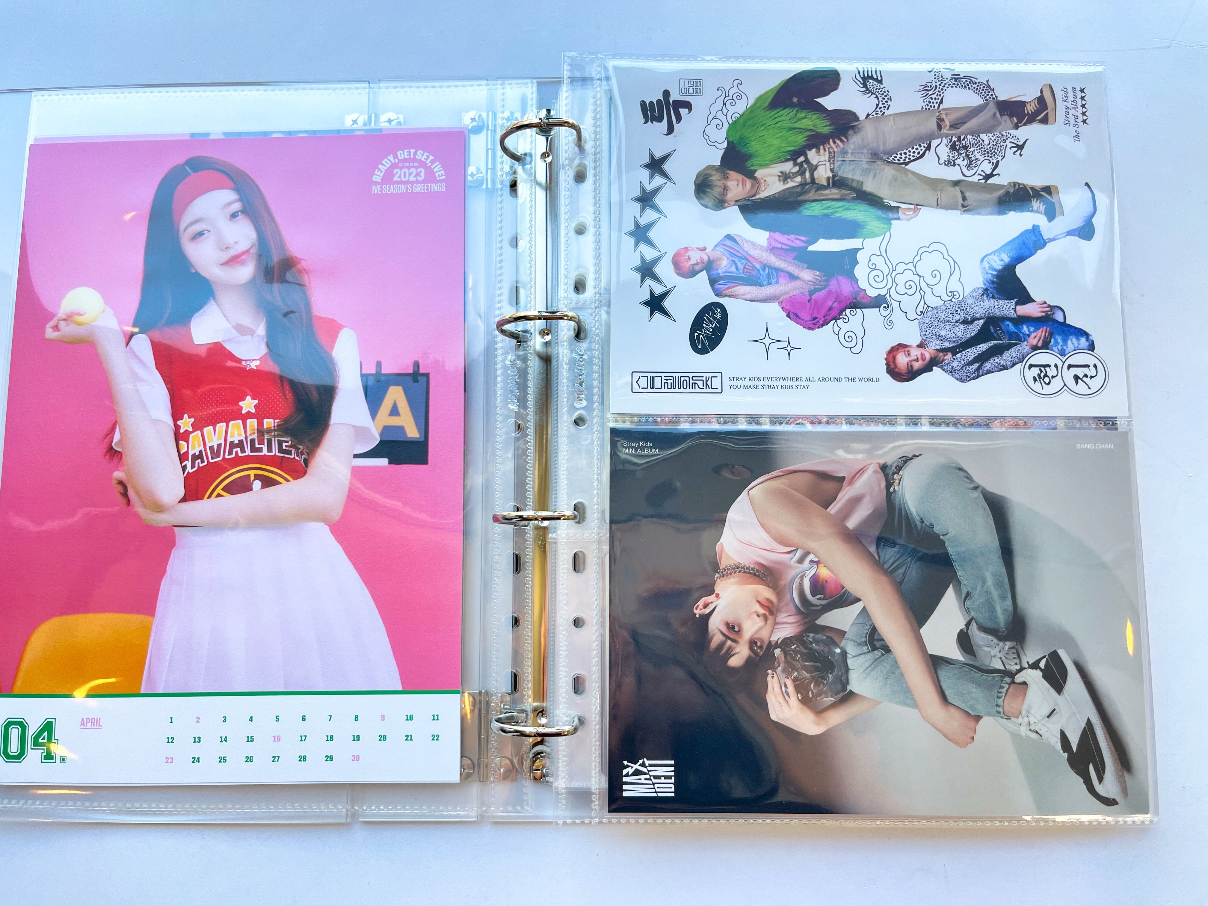 K-KEEP [A4 Standard] - Acrylic Series -  Aesthetic Hardcover Binder 4 x 1.25 inch D-Ring | Large Capacity Kpop Photocard Binder (Self-Assembly Required)