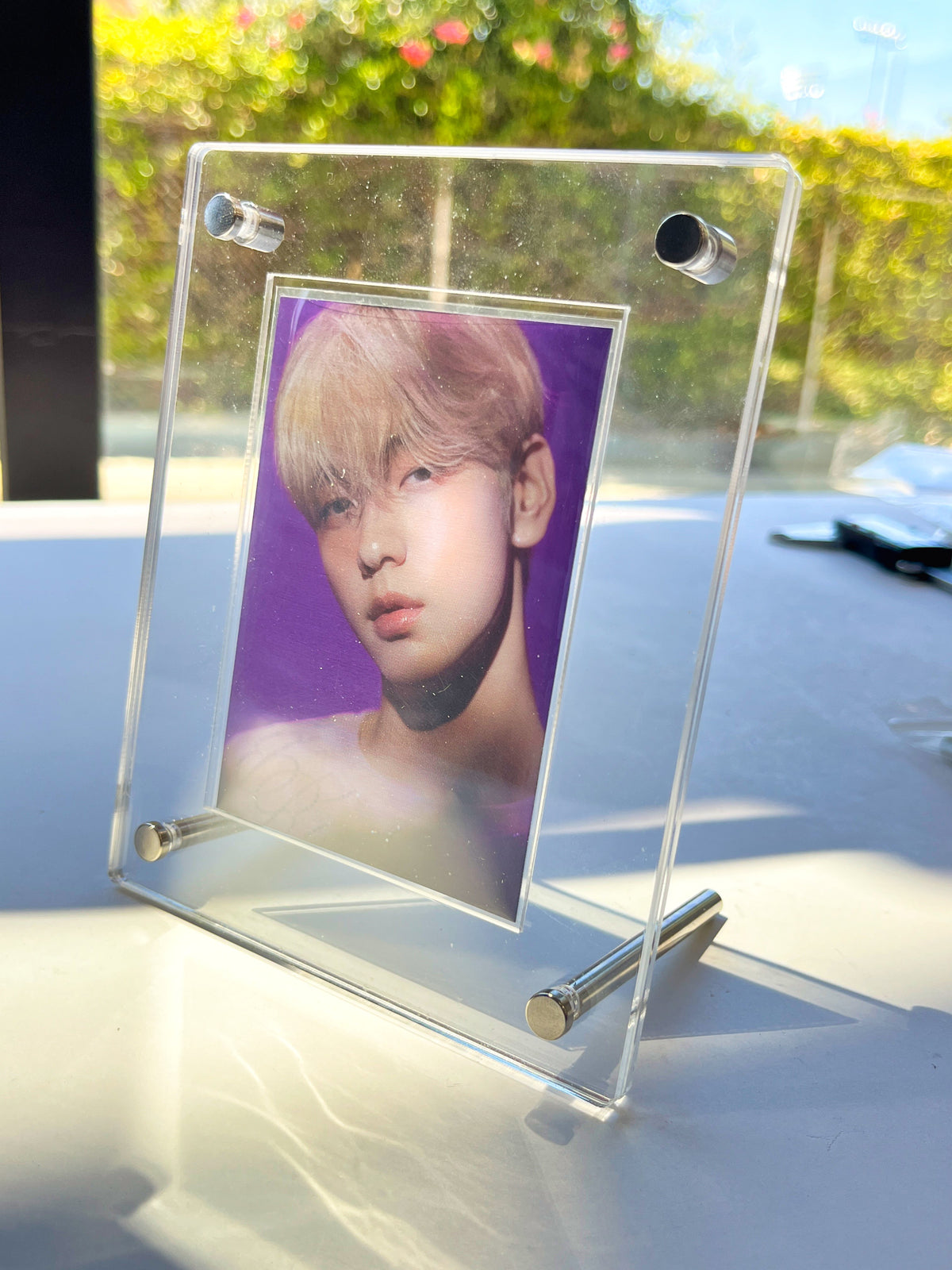 K-KEEP Acrylic Display Frame - [Tour Photocard 1 Card Stand with Screws] Slot Size 74x104MM