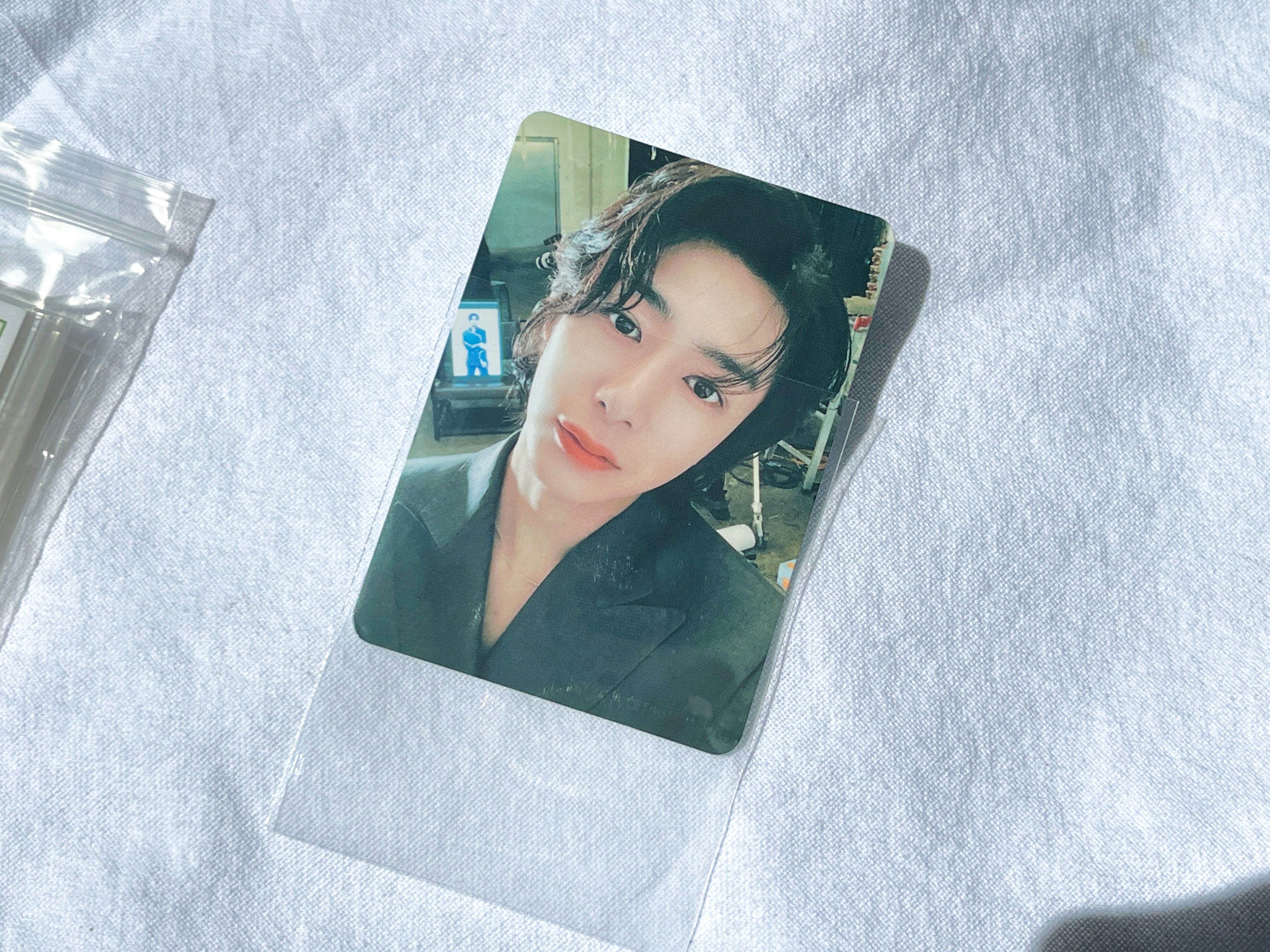 [65x90MM] Meowcafe Premium CPP Card Sleeve for Kpop Photocards | Perfect Fit Monsta X Photocard