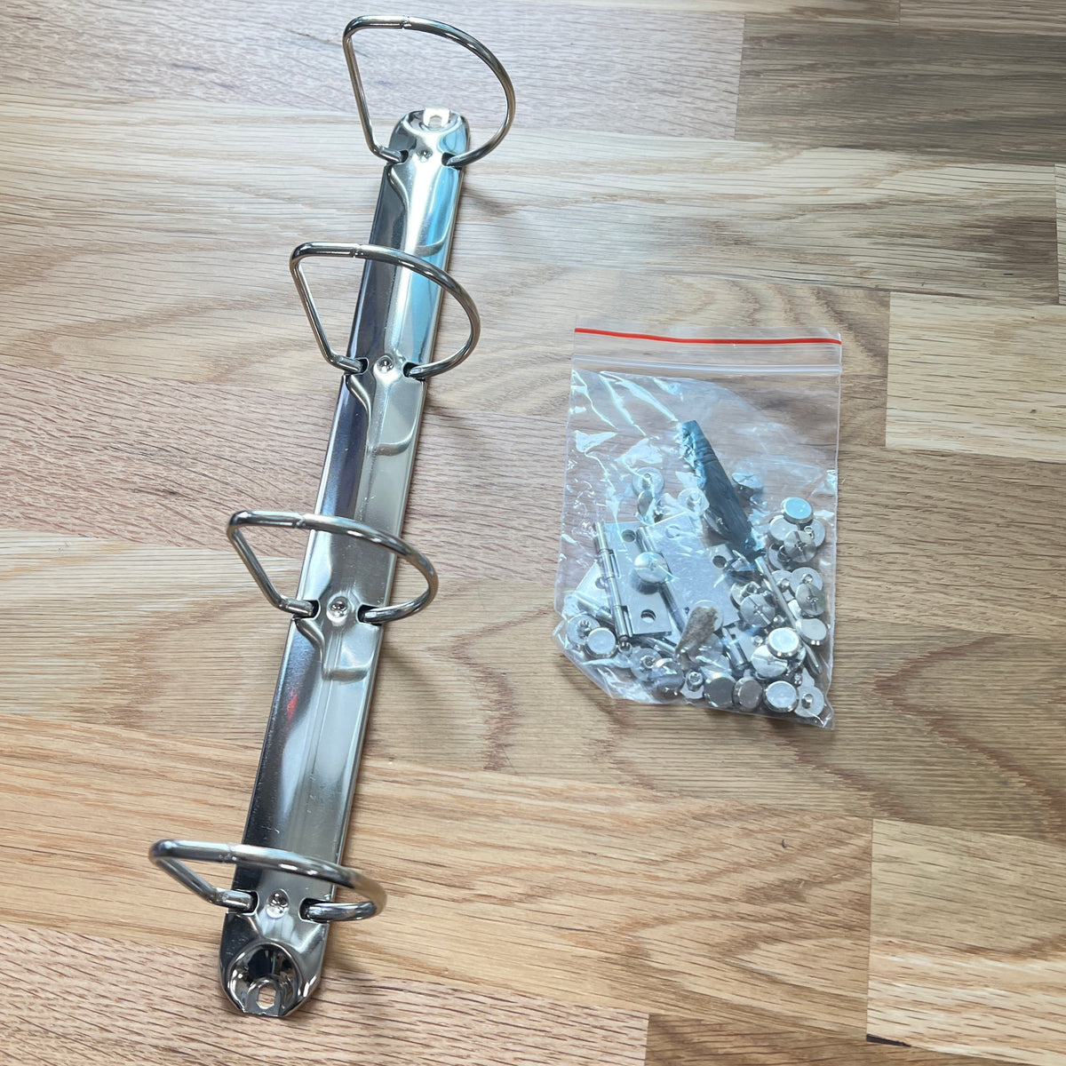 A4 Plus 2 inch Ring Set: 2 inch 4-D Ring + 4 Hinges + Chicago Screws