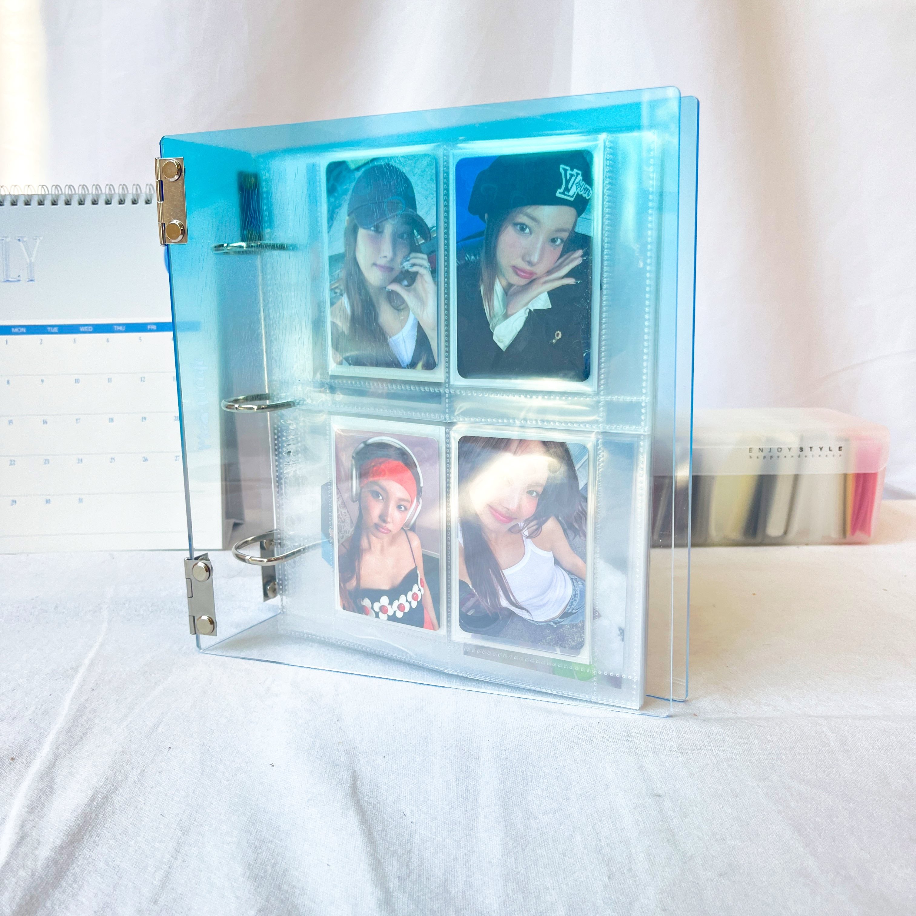 [40% OFF B Grade] K-KEEP [A5 Wide] - [1.5 Inch] - [Gradient Acrylic Series] - Aesthetic Display Binder (Gradient Blue)