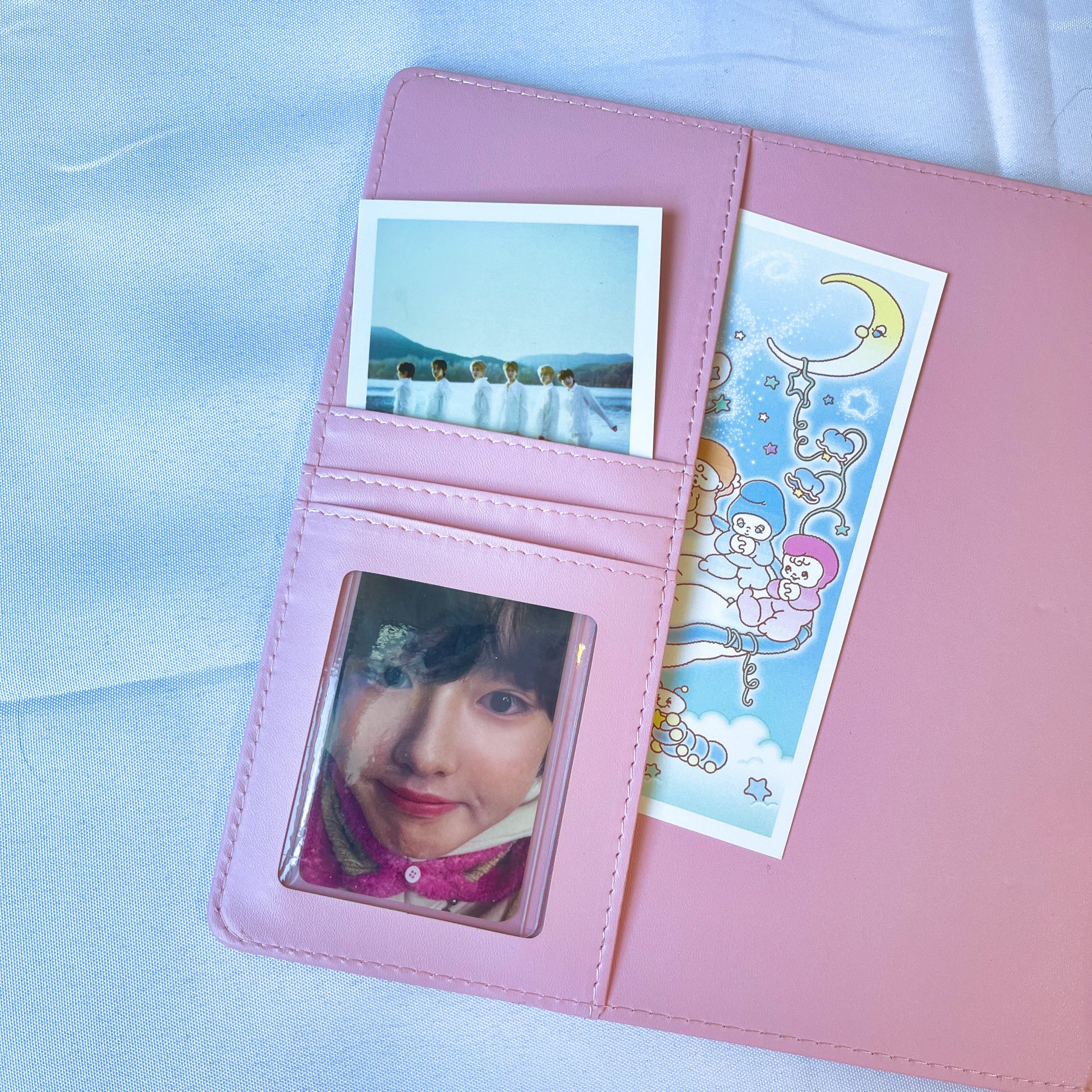 K-KEEP [A5 Wide] Binder [Pastel Series]  [1 inch]  PU Leather Binder- Deco Friendly Beginner Binder Now Comes with Inner Window Pocket