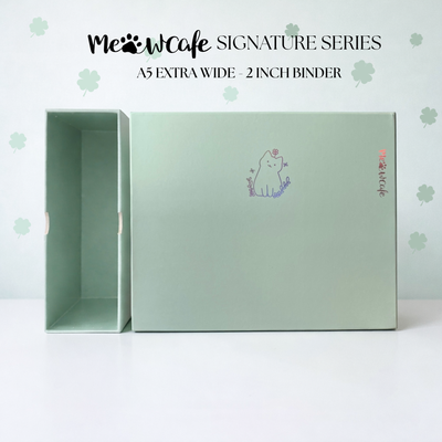 [Signature Series] - [A5 Extra Wide] - [2 inch] - Magnetic Closure Binder + Dustproof SlipCase - Clover